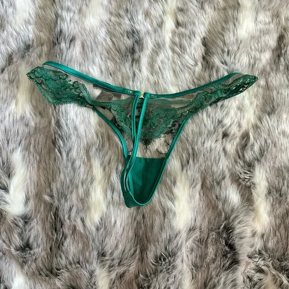 HONEY BIRDETTE GABRIELLE Emerald thong sz XS - Picture 2 of 4